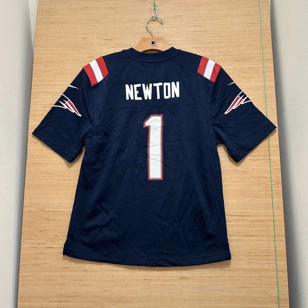 Nike NFL New England Patriots Cam Newton 1 Youth Jersey Navy Blue Large 14/16